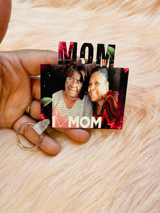 Mom Photo Keychain