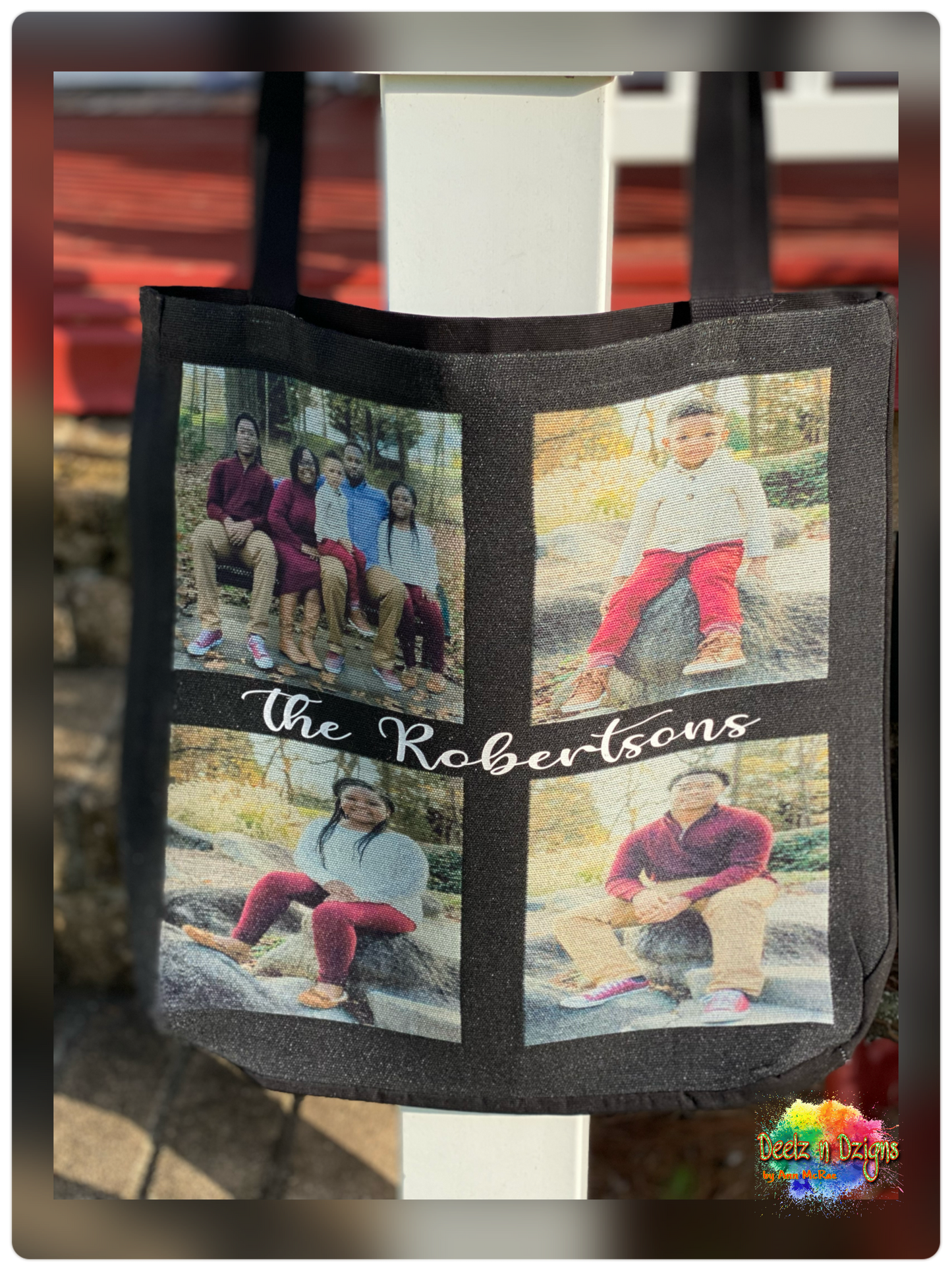 Custom 4-Panel Photo Tote Bag